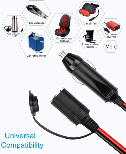 Miniatura 9 de ALITOVE Convertidor de CA a CC de 110 V a 12 V 20.8 A 250 W con enchufe para encendedor de cigarrillos de automóvil y cable de extensión