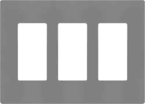 Miniatura 56 de ENERLITES Placas de pared decorativas sin tornillos, cubiertas de tomacorrientes seguras para niños, tamaño de 4 posiciones, 4.68" H x 8.30" L, Negro