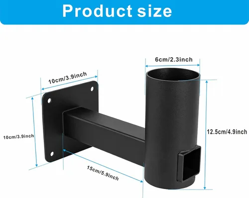 Miniatura 3 de Soporte de pared de 90 grados, soporte en forma de L, adaptador de espiga para luces de ajuste deslizante, soporte de pared ajustable, ángulo