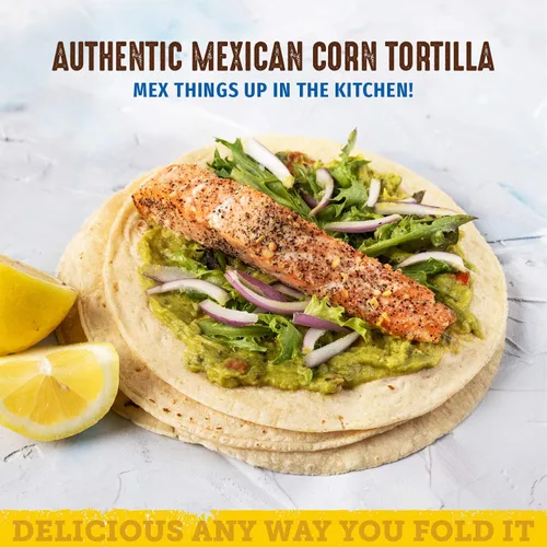 Miniatura 4 de Del Campo Soft Corn Tortillas - 8 Pulgadas Redondo 100% natural, libre de gluten y todo el maíz auténtica comida mexicana. Muchas opciones