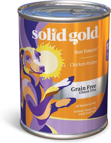 Miniatura 26 de Solid Gold Alimento húmedo para perros con alto contenido de proteínas, ladrando en la luna, sin granos con carne de res real, lata de 6