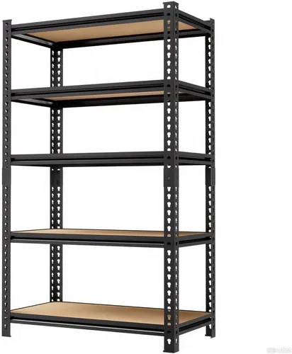Miniatura 13 de Estantes de almacenamiento, estantes de garaje, estantes de metal resistentes de 5 niveles para almacenamiento, estante ajustable para cocina