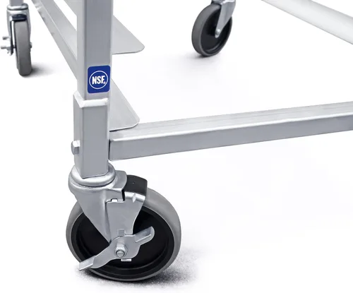 Miniatura 5 de New Star Foodservice 36510 Estante para Bandejas/Moldes para Bollos de Aluminio de Grado Comercial de 10 Niveles, 26" L x 20" A x 38" Al con Ruedas