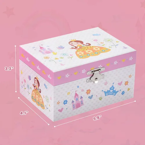 Miniatura 3 de Jewelkeeper Joyero para niñas Joyero para niñas Joyero para niñas de 6 a 8 años Joyero musical de princesa rubia, The Beautiful Dreamer Tune