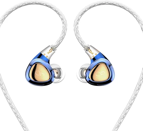 SHANLING SONO - Auriculares intrauditivos con cable, monitor de oído de alta resolución 2DD+1BA IEMs, auriculares híbridos triple dinámicos sin Azul