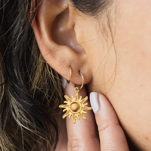 Miniatura 7 de Aylifu Sun Pendant Charm Alloy Tibetan Style Celestial Sun Charm Craft Supplies for DIY Earrings Necklace Bracelet Jewelry Making Christmas Party