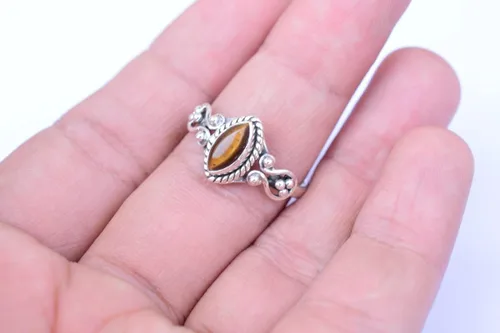 Miniatura 6 de Ring, 925 Sterling Silver Statement Ring For Women, Handmade Ring Gemstone Promise Ring for Birthday Christmas Gift For Her Ring Size US