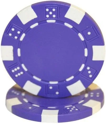 Miniatura 8 de Brybelly Clay Composite Striped Dice 11.5-gram Poker Chips (100-pack) - Blank Non-denominated Poker Chips - Custom Cash Games and Home Casino Poker