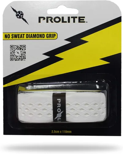 Miniatura 8 de Agarre de diamante sin sudor para palas de pickleball, tenis, raquetball Blanco con base negra