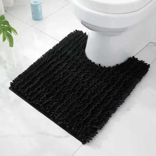 Miniatura 60 de FLOLEOPA Alfombras de Baño de Microfibra de Felpa Suave, Alfombras de Baño Absorbentes Antideslizantes Lavables a Máquina, Tapetes de Baño para Beige