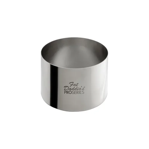 Miniatura 27 de Fat Daddio's Anillo redondo de acero inoxidable para pasteles y pastelería, 2 x 0.75 pulgadas