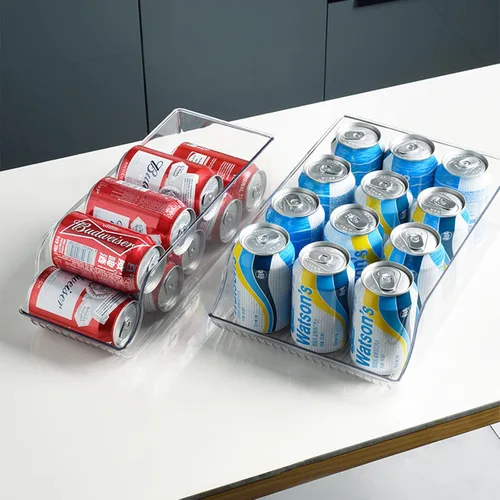 Miniatura 4 de Organizador de botellas de agua para refrigerador, organización de despensa y contenedores de almacenamiento, dispensador de bebidas