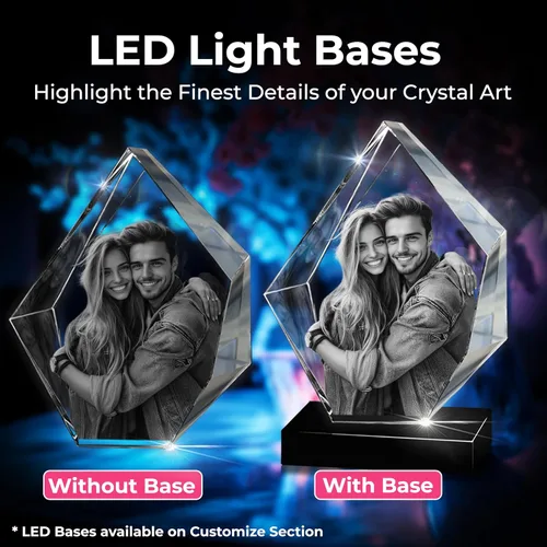 Miniatura 7 de 3D innovation Foto de cristal 3D, regalos conmemorativos personalizados para mamá, papá, esposa, hombres, mascotas, detalle de cristal grabado