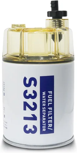 S3213 Filtro Separador de Agua de Combustible Compatible con Motor Fuera de Borda Marino Mercury Yamaha Racor Sierra Motor de Barco 10 Micron,