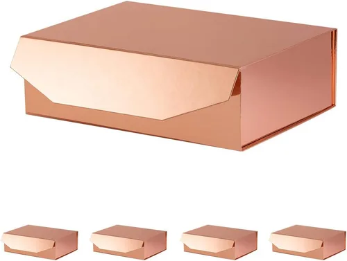 Miniatura 16 de 5 cajas de regalo rosa con cinta de 9.5 x 7 x 4 pulgadas, caja de regalo resistente con tapa para embalaje de regalo, cajas de almacenamiento