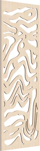 Miniatura 61 de 9 3/8"W x 24 3/8"H x 1/4"T Northfield Decorativos Paneles de Pared de Madera Calado, Abedul