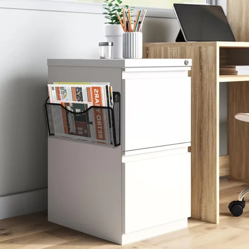 Miniatura 8 de Soporte magnético para archivos, organizador de carpetas de archivos, 1 bolsillos, estante de revistas colgante de oficina para archivadores