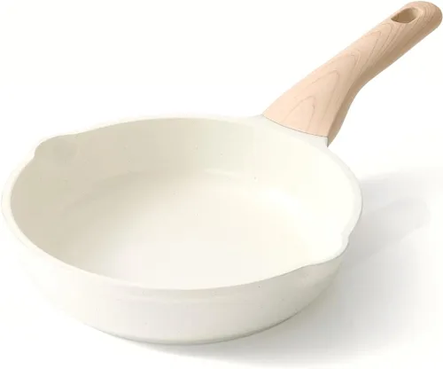 Miniatura 13 de Kordisen Sartén de cerámica antiadherente, sartén grande de cerámica de 12.5 pulgadas, sartén de cocina saludable y no tóxica, mango que se mantiene