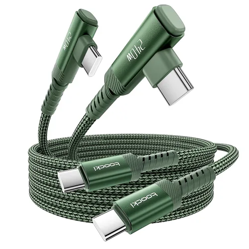 Miniatura 22 de Cable USB C [Paquete de 2, 1 mt] Carga rápida de 240 W tipo C, cable USB 2.0 trenzado de nylon para iPhone 17 16 15 Pro Plus Pro Max Air, iPad Pro