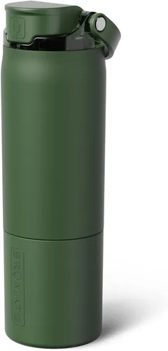 Miniatura 60 de BrüMate Rise - Botella de agua de 18 onzas con popote de silicona cubierto Botella de agua para niños aislada 100% a prueba de fugas Base apta