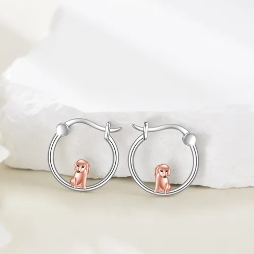 Miniatura 98 de VONALA Bonitos aretes de aro de plata de ley 925, regalos de cumpleaños para mujer