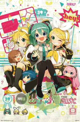 Miniatura 16 de Trends International Hatsune Miku Hey - Póster de pared (22.375 x 34 pulgadas)