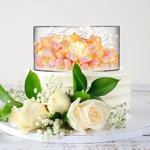 Miniatura 6 de Sunnyray 2 piezas de soportes para pastel de acrílico para mesa de postres, elevador de pastel transparente y relleno, soporte para cupcakes