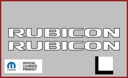 Miniatura 8 de Rubicon Hood - Calcomanía de vinilo para Jeep Wrangler JK (2007-2018) 392 Bronce con contorno negro F392BO (juego de 2) FJ5H1
