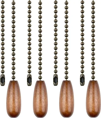 Miniatura 7 de Vinaco Cadena de tracción, 2 cadenas de cuentas de acero inoxidable de 36 pulgadas, gran fuerza de tracción y a prueba de óxido, 6 tamaños, cadena