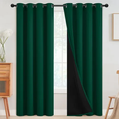 Miniatura 103 de SimpleHome - Cortinas opacas 100% para recámara, cortinas de ventana con ojales beige, con aislamiento térmico, cortinas de oscurecimiento