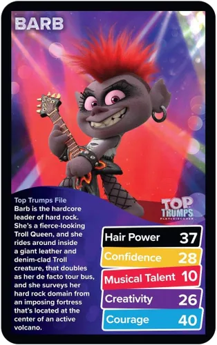 Miniatura 4 de Top Trumps Juego de cartas Trolls 2 - Juegos familiares para niños y adultos - Juegos de aprendizaje - Juegos de cartas para niños 2 y más