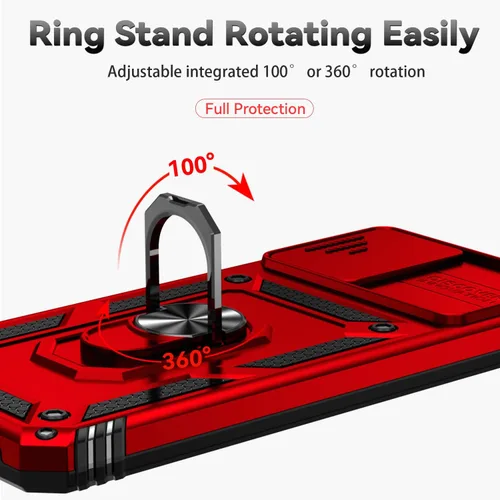 Miniatura 6 de Funda para Moto G 5G 2023 con cubierta deslizante para cámara y protector de pantalla HD [grado militar de 16 pies probada en caídas], soporte