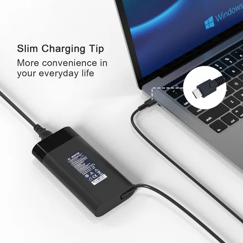 Miniatura 4 de Cargador de portátil USB C de 90 W para HP Spectre X360 13 14 15 EliteBook 1040 G4 904144-850 904082-003 adp-90fe 2ln85aa 20V 4.5A 90W tipo C