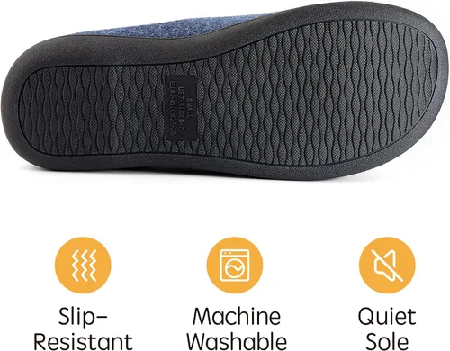 Miniatura 12 de RockDove Pantuflas tipo zueco con forro de sherpa para hombre