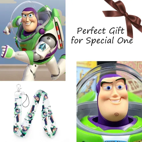 Miniatura 6 de Disney Toy Story Lanyard llavero Buzz Lightyear ID Bage Holderblanco 2