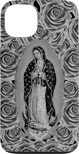 Miniatura 7 de Funda para iPhone 14 Pro Max Our Lady Virgen De Guadalupe Virgen María Floral