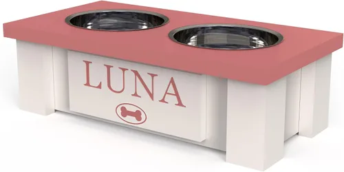 Miniatura 77 de GrooveThis Woodshop Soporte Personalizado de Cuenco Elevado para Perros de Tamaño Grande, Mediano, Pequeño y Extra Pequeño - Cuencos de Acero Negro