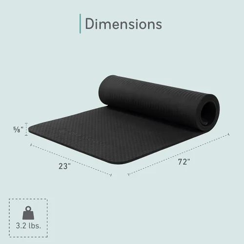 Miniatura 3 de Balanced Body EcoWise - Alfombrilla de pilates, almohadilla antideslizante suave para fitness, entrenamiento, ejercicio y entrenamientos en casa