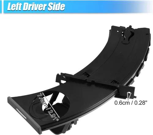 Miniatura 5 de X AUTOHAUX 1 par de portavasos para BMW 323i E90 2006-2011 51459173465 51459173471 coche izquierdo y derecho almacenamiento de bebidas soporte
