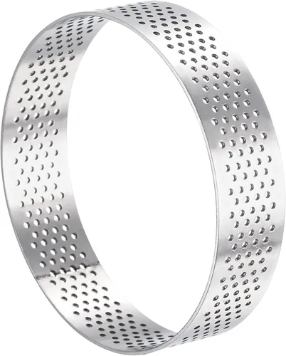 Miniatura 7 de uxcell Anillos Pequeños de Acero Inoxidable para Pasteles, Anillo Perforado de Mousse para Pastel de Cocina Horneado Resistente al Calor, 2.5