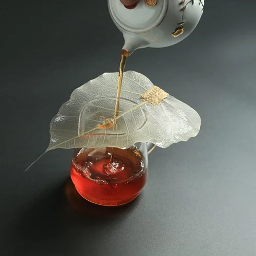 Miniatura 5 de Accesorios de café Infusor de té en forma de hoja Colador de té Colador de acero inoxidable verde