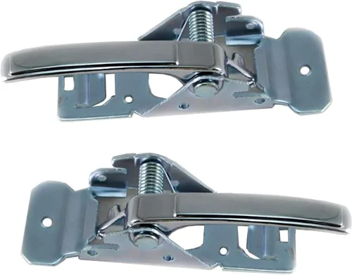 Miniatura 36 de TRQ Juego de 2 manijas de puerta interior trasera cromada y cachemira para Chevy GMC