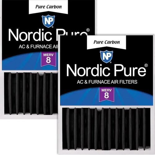 Miniatura 32 de Nordic Pure 16 x 20 x 5 (tamaño real: 15 7/8 x 19 5/8 x 4 3/8) Honeywell Filtros de aire de repuesto Merv 8 Plus Carbon 1 paquete