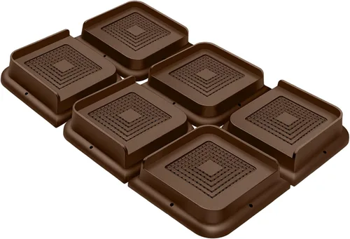 Miniatura 20 de ANNKUT Elevadores de cama de 1 pulgada resistentes, elevadores de muebles para cama, escritorio, mesa, sofá, sofá, elevadores de cama de gran