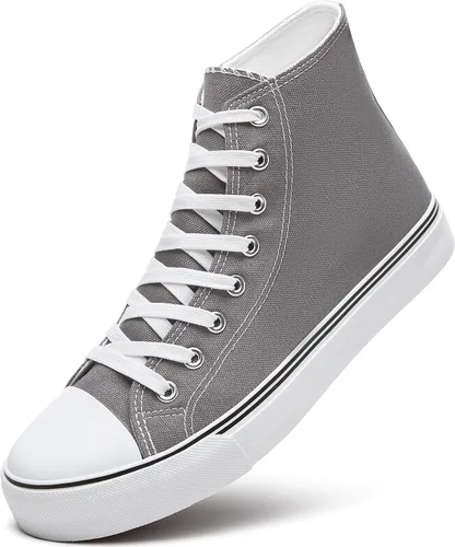Miniatura 15 de ZGR Tenis de lona para hombre, con cordones, clásicos, casuales, para caminar