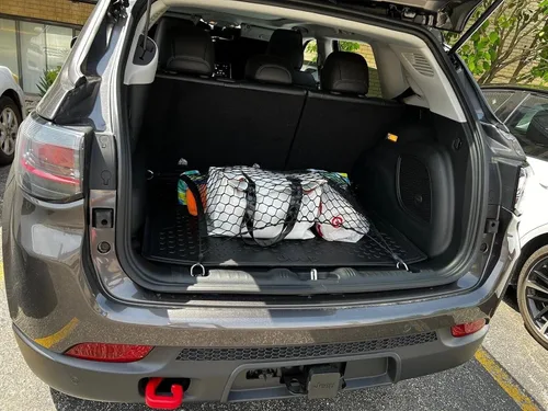 Miniatura 4 de Red de carga organizadora de maletero trasero para Jeep Renegade 2015-2023 – Red de carga estilo piso para SUV – Organizador de maletero de coche