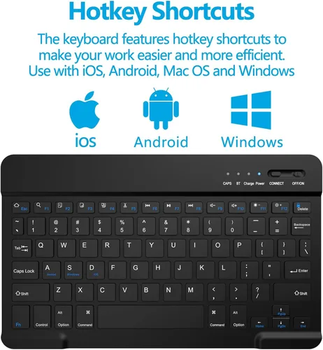 Miniatura 6 de MORECOO Funda para Samsung Galaxy Tab A9 Plus con teclado de 11 pulgadas 2023 (SM-X210/X216/X218), funda para tableta A9 Plus con teclado