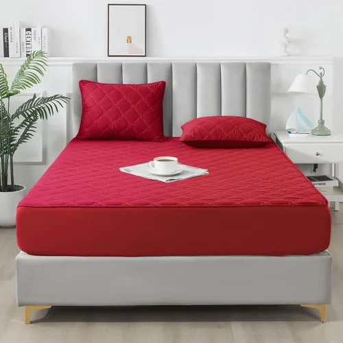 Miniatura 12 de Protector de colchón impermeable – Protector de colchón de tamaño individual silencioso y estilo sábana bajera Protección completa de cama