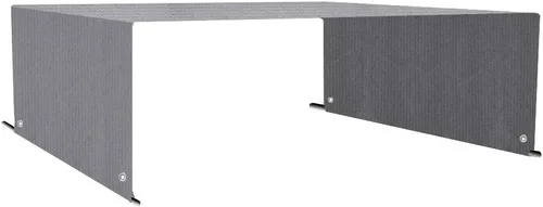 Miniatura 3 de Alion Home Toldo permeable de polietileno de alta densidad personalizado de repuesto con bolsillos para barra para pérgola (12 x 8 pies, gris)