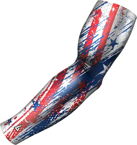 Miniatura 36 de B-Driven Sports Sleeve Pro-Fit - Manga Patriótica - Estados Unidos, Cuba, México, Israel, Canadá, Venezuela, Rep. Dominicana - Individual Bandera